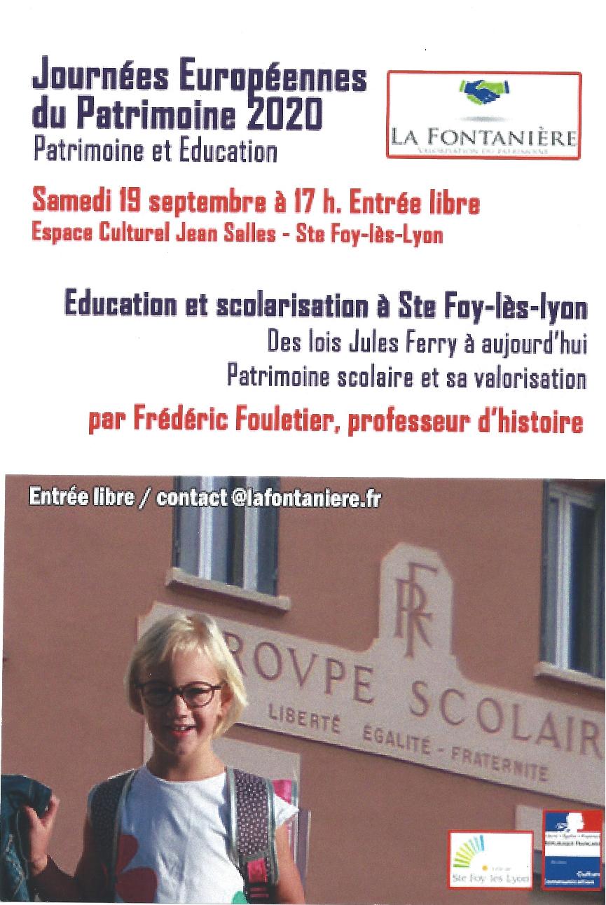 Lire la suite à propos de l’article Ste Foy-lès-Lyon – Remontée dans le temps du patrimoine scolaire – Le Progrès – 20/09/2020