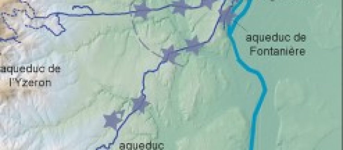 carte des aqueducs La Fontanières